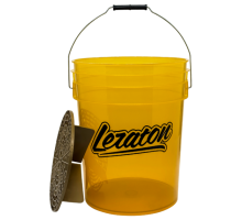 Прозрачное ведро для мойки автомобилей с сепаратором (жёлтое) 20л LERATON BUCKET BW5